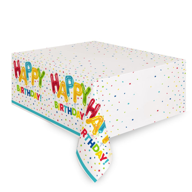 TABLECLOTH 54X84 HAPPY BDAY
