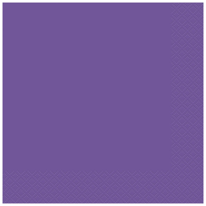 NAPKIN BEVE 40PC NEON PURPLE