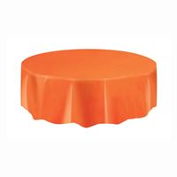 TABLECLOTH 84IN ROUND ORANGE