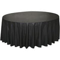 TABLECLOTH 84IN ROUND BLACK