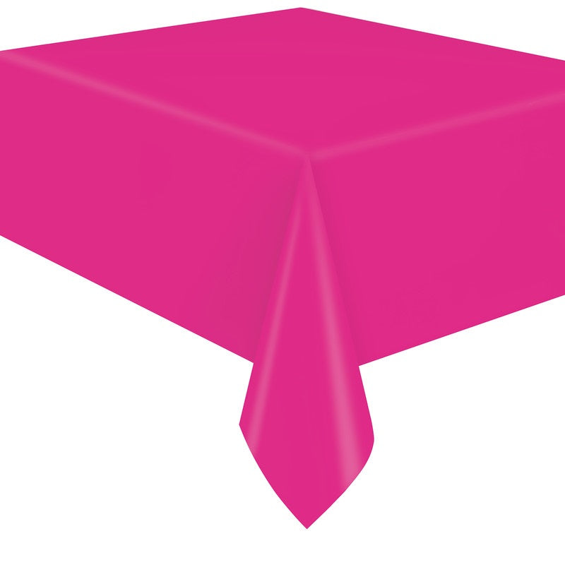 TABLECLOTH 54X108 NEON PINK