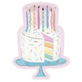 PLATE CAKE SHAPE RAINBOW