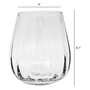 VASE GLASS BLOOM 6IN