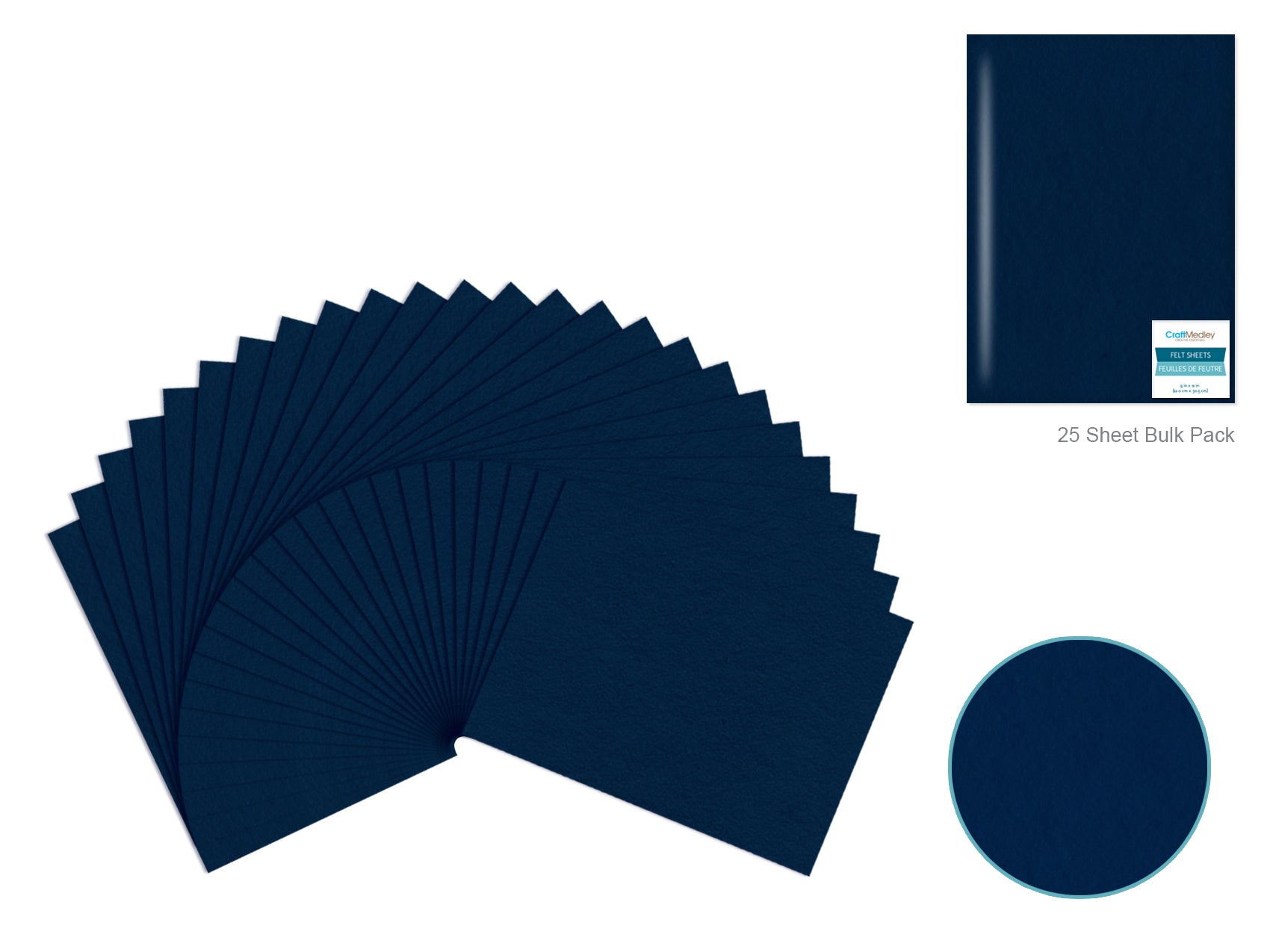 FELT SHEET 9X12 NAVY