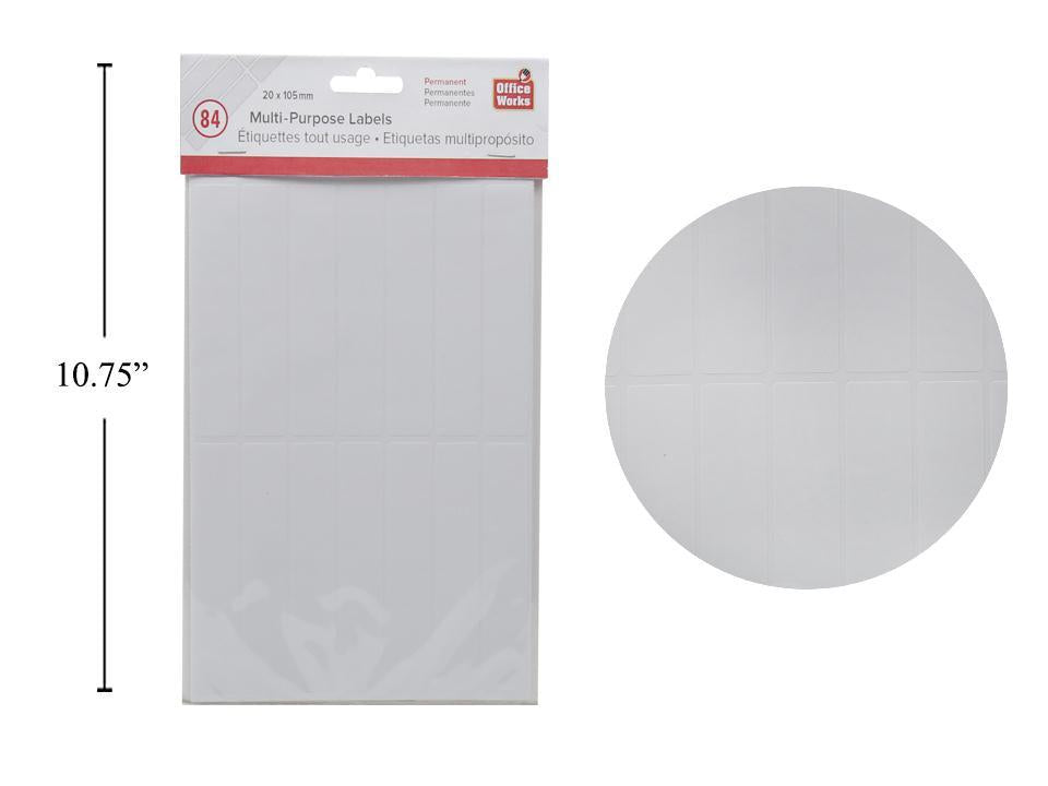 LABEL MULTIPURPOSE 20X105MM