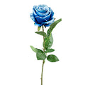 FLOWER ROSE BLUE 70CM