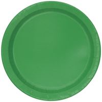 PLATE PAPER 7IN 20PC EM GREEN