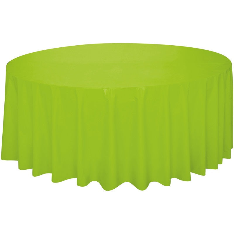 TABLECLOTH 84IN NEON GREEN