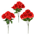 FLOWER BUSH 13.5IN RED