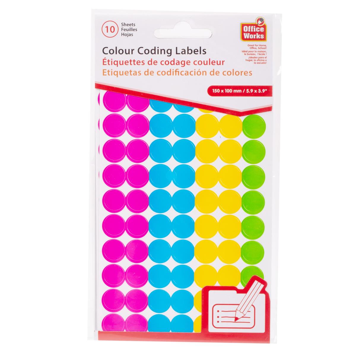 STICKER COLOUR CODING