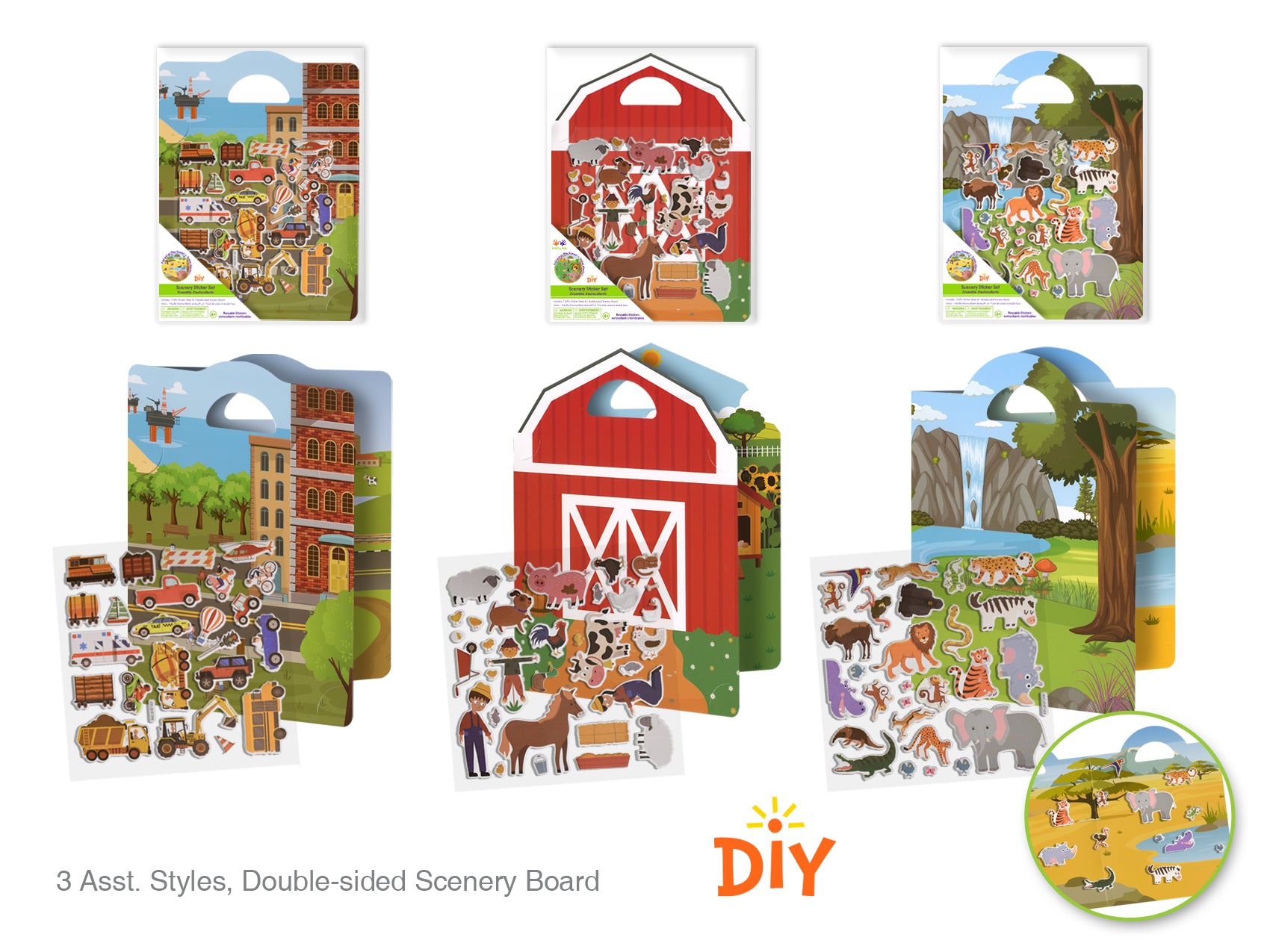 STICKER DIY PUFFY FUN SCENE