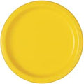 PLATE PAPER 7IN 20PC YELLOW