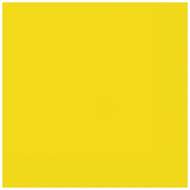 NAPKIN BEVE 40PC NEON YELLOW