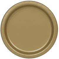 PLATE PAPER 7IN 20PC GOLD