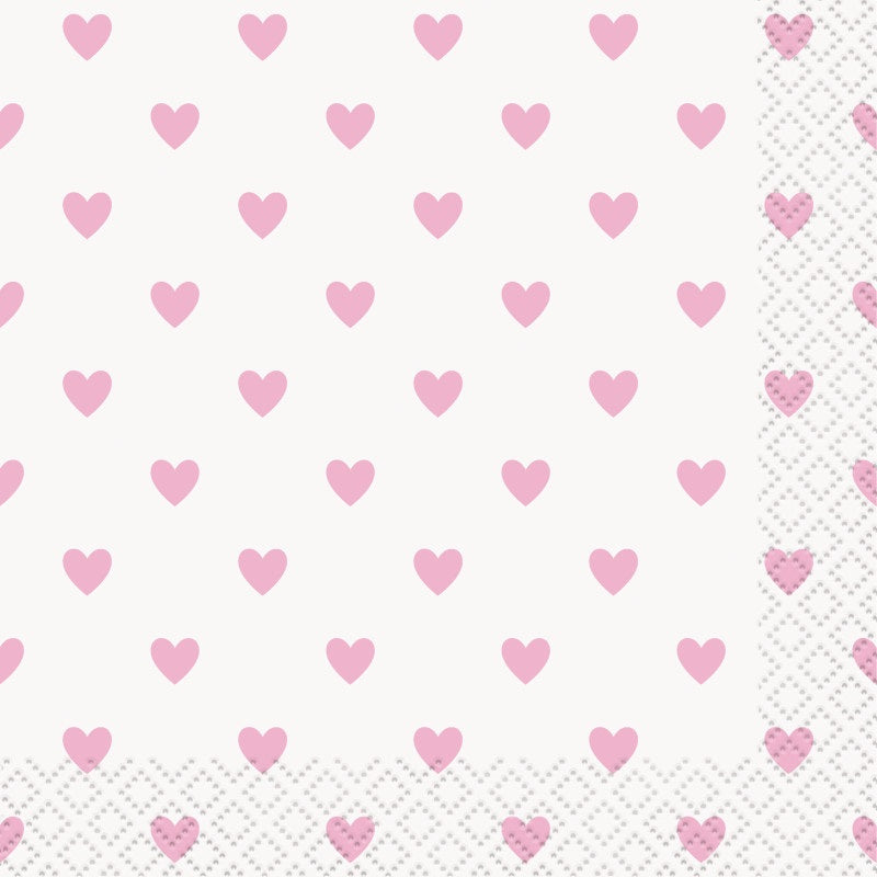 NAPKIN BEVE X16 PINK BABY SHOW